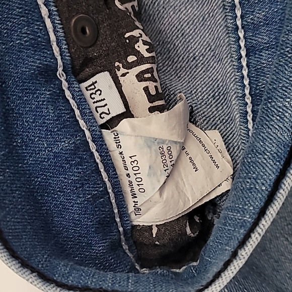 Cheap Monday Black & White Stitch Tight Jean - Picture 3 of 4